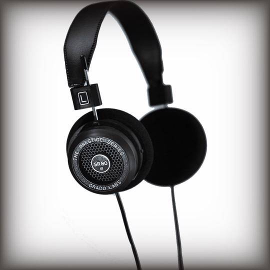 The Grado SR80e Prestige Series headphones