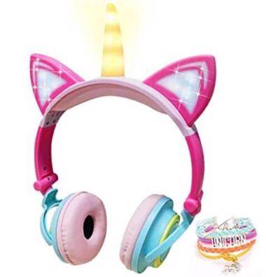 Veroras Unicorn Fancy kids headphones for Tween Girls