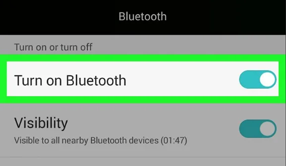 Connecting to a bluetooth device