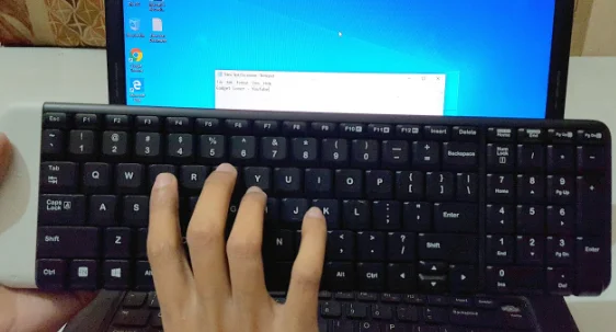 using wireless keyboard